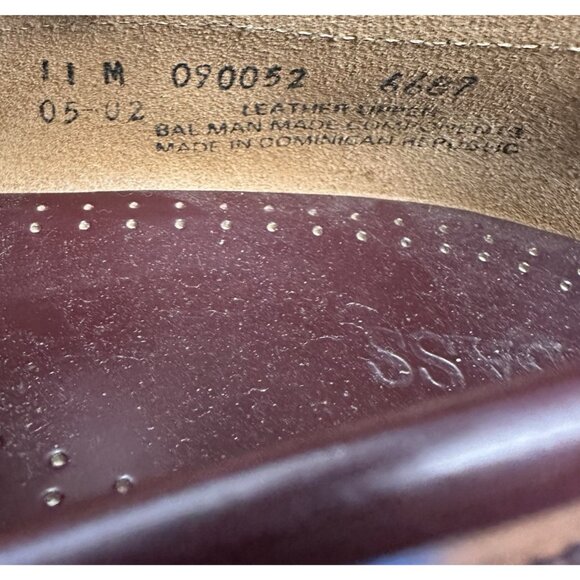 GH Bass Mens Walton Penny Loafer Size 11M Burgundy Leather Slip On Dress Shoe - Picture 11 of 11